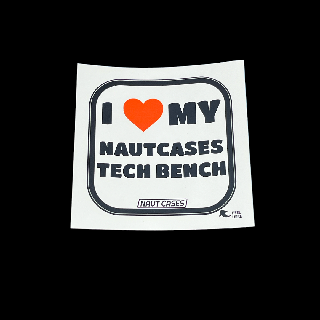Sticker (Single I love my NC Tech Bench)