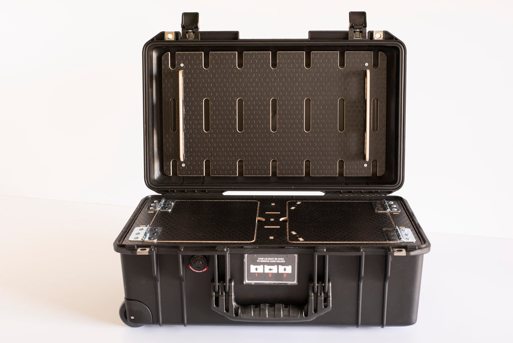 1535 Slotted lid board with braces.