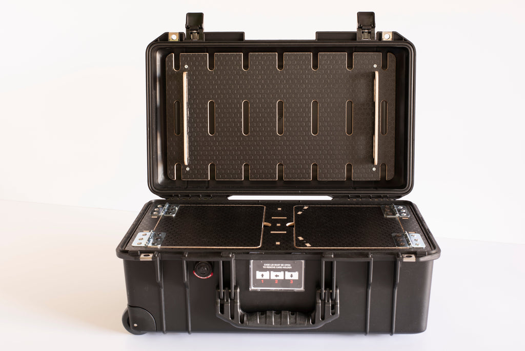 1595 Slotted lid board with braces.