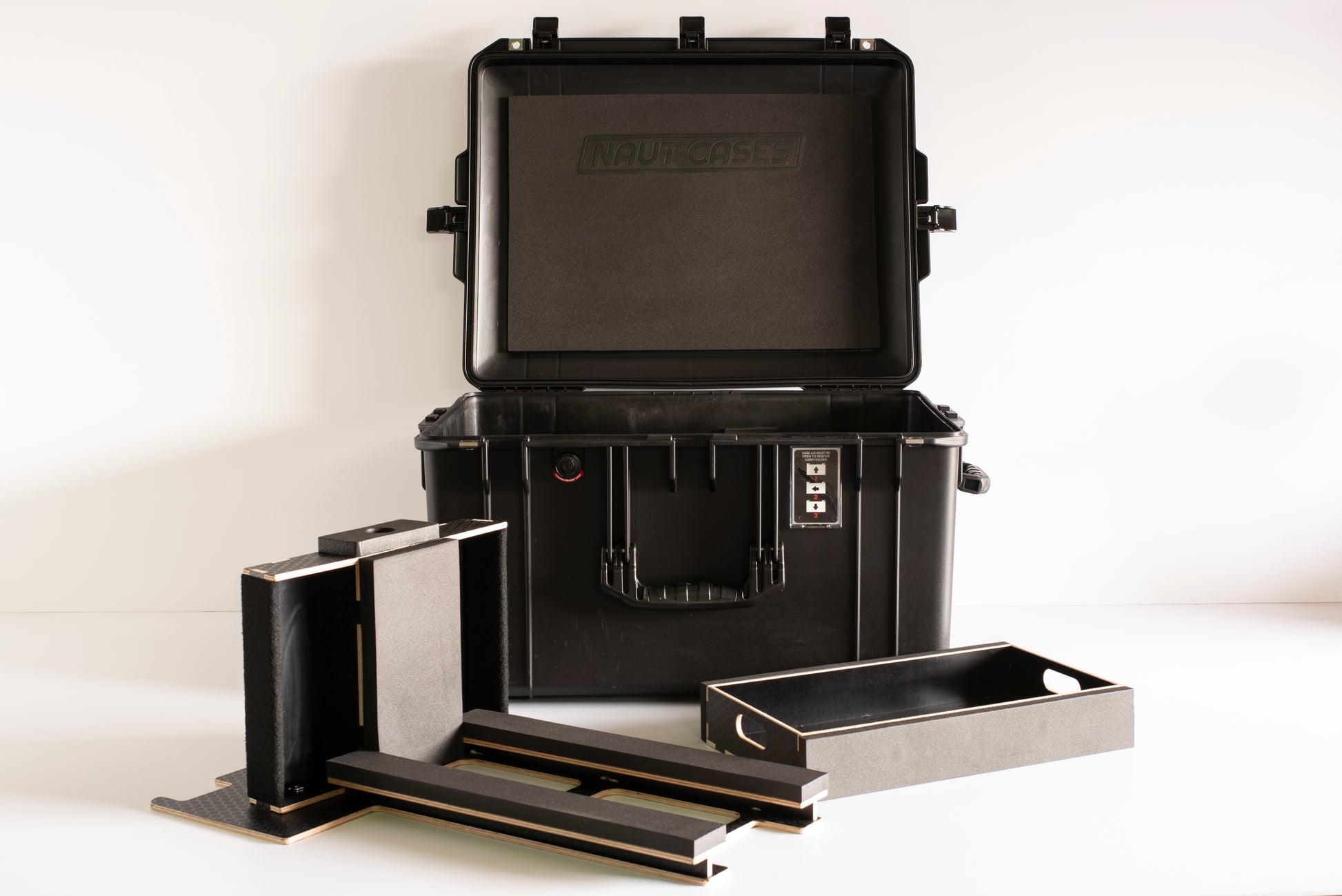 Drummers Fly Kit 2 Snare, Kick Pedals and Large removable accessories tray.