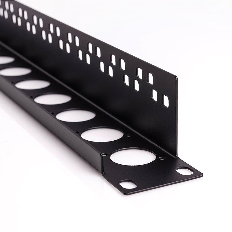 1U Rack Panel Punched forr 12 x Neutrik D-Series Connectors